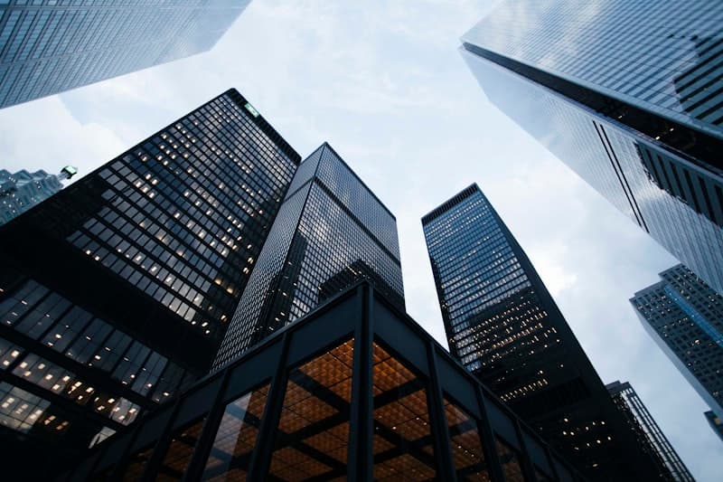 Modern commercial office building with solar control window film — commercial window tinting Calgary